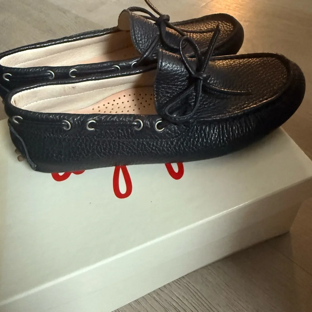 Il Gufo Dark Blue Leather Shoes